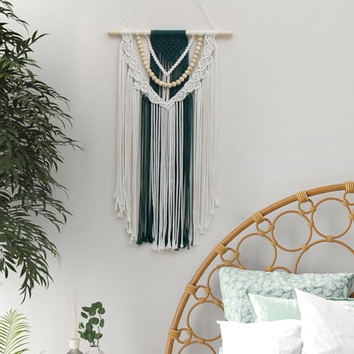 HVEST Macrame Wall Hanging - Handmade Boho Tapestry Wall Art Decor, Bohemian Woven Tapestry Home Decor for Bedroom, Living Room, Nursery, Apartment Aesthetic Wall Decoration