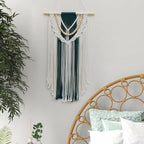 HVEST Macrame Wall Hanging - Handmade Boho Tapestry Wall Art Decor, Bohemian Woven Tapestry Home Decor for Bedroom, Living Room, Nursery, Apartment Aesthetic Wall Decoration