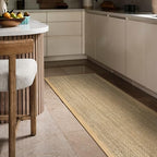 Nuloom Elijah Beige/Natural, 2'6" x 10', Basketweave, Seagrass, Soft and Textured, High Traffic, Stain Resistant, Easy Clean, Durable Runner for Bedroom, Living Room, Dining, Den, Foyer, Entryway - color: Beige, size: 2'6" x 10' (Rectangular)