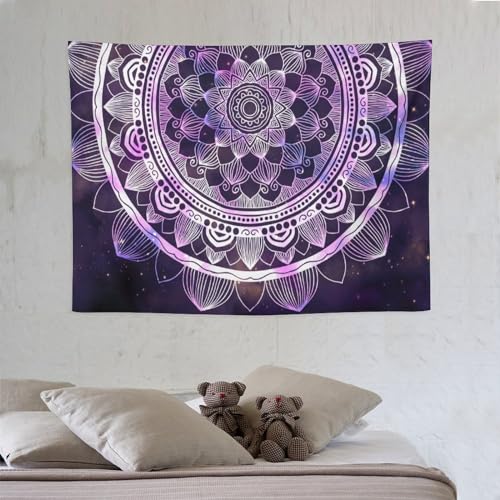 HZOHNAGO Mandala Tapestry Abstract Ancient Geometric Star Field Colorful Galaxy Pattern Printed Wall Tapestry Watercolor Abstract Wall Hanging for Bedroom Living Room Dorm 40" W x 30" H - color: Mandala-1, size: 40"L x 30"W
