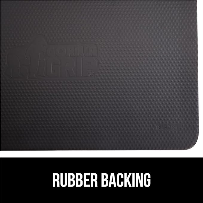GORILLA GRIP Comfortable Cushioned Kitchen Mats for Floor, Waterproof and Stain Resistant Soft Top, 3/4 Inch Thick Ergonomic Standing Desk Anti Fatigue Mat, Foam Supports Feet, 17x24, Sky Blue