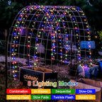 QITONG Multicolor Solar Fairy Lights, 2 Pack Each 66ft 200 LED String Lights Outdoor, Silver Wire Solar Christmas Lights with 8 Modes - color: Multicolor