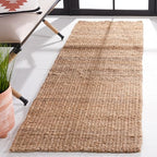 SAFAVIEH Natural Fiber Collection Runner Rug - 2'3" x 11', Natural, Handmade Farmhouse Jute, Ideal for High Traffic Areas in Living Room, Bedroom (NF732A) - size: 2'3" x 11' (Runner)