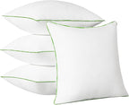 Ashler Throw Pillow Inserts (Pack of 4, White), 28 x 28 Inches Pillow Inserts with 100% Cotton Cover, Indoor Decorative Pillows Inserts for Couch Sofa and Bed