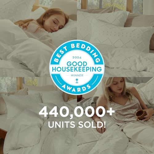 Bedsure Boho Duvet Cover King Size, Mineral Blue Breathable & Soft Boho Bedding, Machine Washable Comforter Cover for All Seasons, Includes 1 Duvet Cover 104"x90" with 2 Pillow Shams & Zipper Closure - color: 09 - Mineral Blue(no Comforter), size: King (1