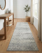 Rugs.com - Angelica Rug – 6 Ft Runner Gray Easy-Clean Rug – Ideal for Hallways, Kitchens, and Entryways - color: Grey, size: 2' x 6' (Runner)