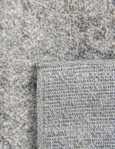 Rugs.com Angelica Collection Rug – 10 Ft Runner Gray Medium Rug Perfect for Hallways, Entryways - color: Grey, size: 2'7" x 10' (Runner)
