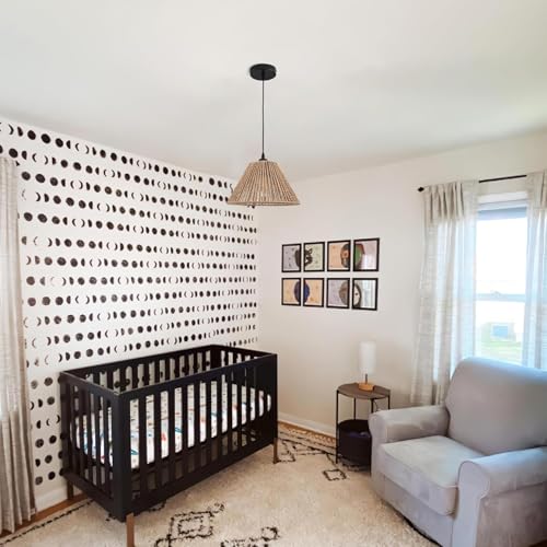 Ø7.87" x H4.72" 3x Boho Rattan Pendant Lamp Replacement Shade Ceiling Fan Light Bulb Covers Light Shades for Hanging Light Fixtures Shades Only Farmhouse Wicker Woven Lampshade - size: Ø7.87"（20cm）