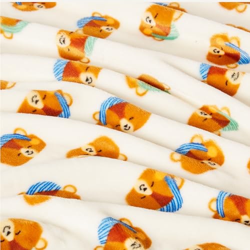 Amazon Basics Kids Fleece Blanket, Ultra-Soft Lightweight Throw for Children, Woodland Bears, 50 x 60 Inches - color: Woodland Bears, size: 50 x 60 inches