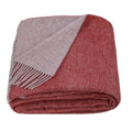 LYHome Merino Wool Blanket - Warm Throw for Cold Weather, Warmest Travel Outdoor Camping Blankets, Picnic Army and Military Throws, Comforter Soft & Cozy (55" x 79" Terracotta Grey Double-Sided) - color: Terracotta Grey Double-sided