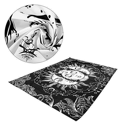 Phefop Bohemian Style Tapestry, Soft Polyester Fabric Wall Hanging Blanket with Digital Printing for Bedroom Living Room Decoration (150 * 130cm) - size: 150*130cm