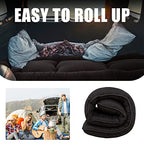 MAXYOYO Cot Japanese Floor Futon Mattress, Single Size Tatami Mat Sleeping Pad Foldable Roll Up Boys Girls Narrow Mattress - color: Black, size: Cot