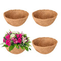 Legigo 4 Pack 12 Inch Hanging Basket Coco Liners Replacement, 100% Natural Round Coconut Coco Fiber Planter Basket Liners for Hanging Basket Flowers/Vegetables - color: 4pcs, size: 12 Inch