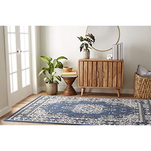 Home Dynamix Premium Asiana Traditional Area Rug, Oriental Midnight Blue 21"x35" - color: Blue/Ivory, size: 1'9" x 2'11" (Rectangular)