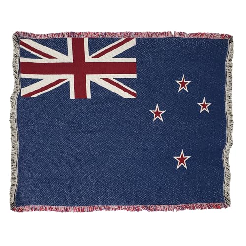 Pure Country Weavers New Zealand Flag Blanket - Gift Tapestry Throw Woven from Cotton - Made in The USA (69x48) - color: New Zealand Flag