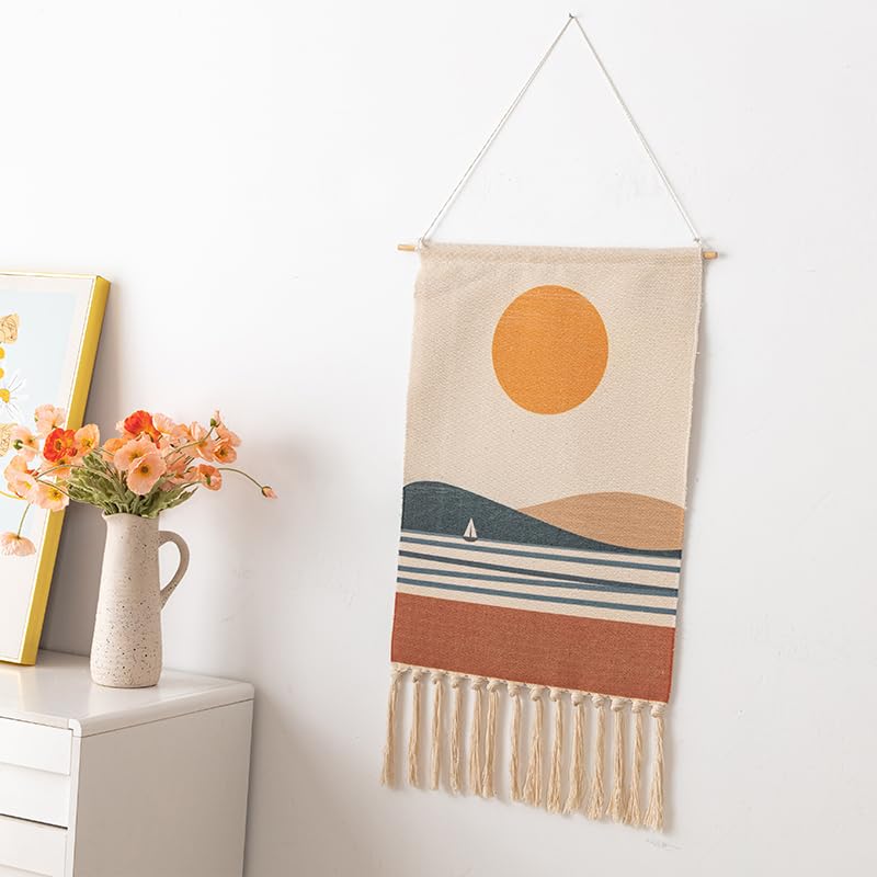BMIDRUT Wall Hanging Macrame Woven Tapestry Bohemian Tapestries Art Tapestry for Home Apartment Dorm Room Backdrop 20x35 Inch - color: C4