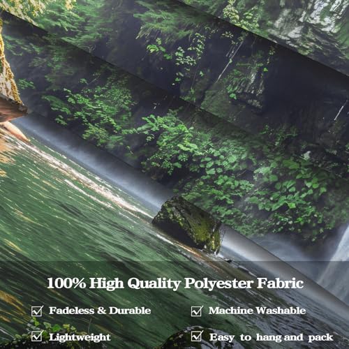 kampdream Landscape Tapestry, Scenery Art Wall Tapestries, Nature Wall Decor for Bedroom Living Room Backdrop Cave Waterfall 60×80 inches - color: Cave Waterfall, size: 80"L x 60"W