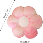 lannery Flower Plush Throw Pillows, Flower Floor Pillow Seating Cushion Toy for Reading, Room, Watching TV (11.8", Pink -2)