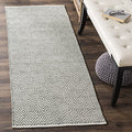 SAFAVIEH Boston Collection 2'3" x 11' Grey BOS682E Handmade Flatweave Cotton Runner Rug - color: Grey, size: 2'3" x 11' (Runner)