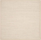 SAFAVIEH Area Rug 6' Round - Natural Fiber Collection - Marble & Linen Color, Sisal, Woven Design with Border (NF143B)