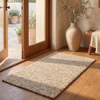 SAFAVIEH Natura Collection Accent Rug - 2'3" x 4', Beige, Handmade Wool Blend, Textured Design, Ideal for Hallway, Bedroom, Foyer (NAT620B) - color: Beige, size: 2'3" x 4' (Rectangular)