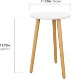 Leaf&lull Tall Plant Stand Indoor Small Plant Table for Large Plants Wooden Plant Stool Plant Holder for Living Room Bedroom Balcony White