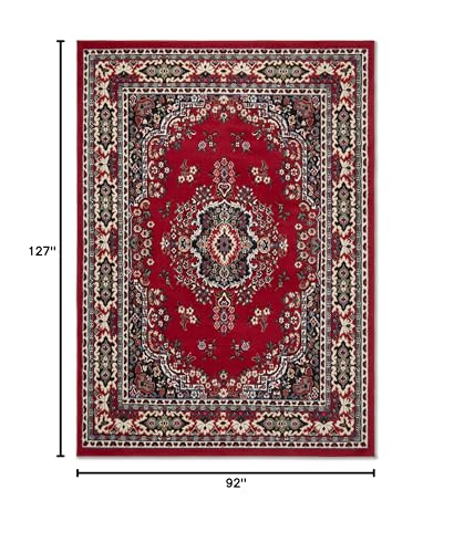 Home Dynamix Sakarya Area Rugs, 7'8"x10'7" Rectangle, Red, Model:Premium - color: Red / Black, size: 7'8" x 10'7" (Rectangular)