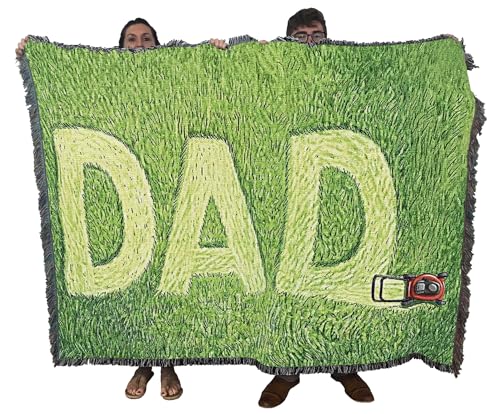 Pure Country Weavers Lawn Dad Blanket - Gift Tapestry Throw Woven from Cotton - Made in The USA (72x54) - color: Lawn Dad, size: 72x54