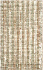SAFAVIEH Natural Fiber Collection Area Rug - 2'6" x 4', Sage & Natural Brown, Handmade Jute, Farmhouse Style, Chunky Textured Thick Pile (NF447S) - color: Sage/Natural, size: 2'6" x 4' (Rectangular)