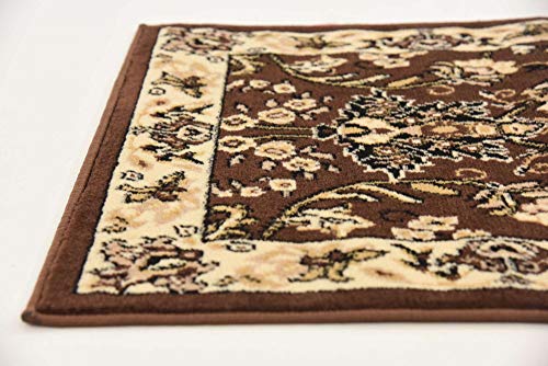 Unique Loom Sialk Hill Collection Area Rug - Washington (2' 2" x 8' 2" Runner, Brown/ Black) - color: Brown/Black, size: 2'2" x 8'2" (Runner)