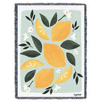 Pure Country Weavers Pastel Lemons Blanket by Kyra Brown - Garden Floral Gift Tapestry Throw Woven from Cotton - Made in the USA (72x54) - color: Pastel Lemons