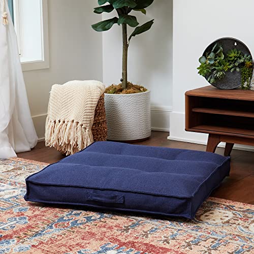 South Pine Porch Mila Square Tufted Pillow Style Dog Bed, Cobalt, Medium (32" x 32") - color: Cobalt, size: Medium (32" x 32")