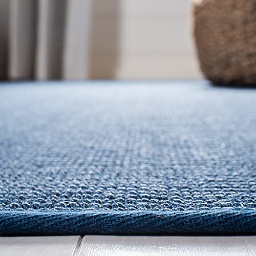 Martha Stewart x SAFAVIEH Area Rug Collection - 2'3" x 8' Runner, Blue, Sisal & Jute, Farmhouse Style, Ideal for Living Room, Bedroom, Foyer, Hallway (MSR9501M) - color: Blue, size: 2'3" x 8' (Runner)