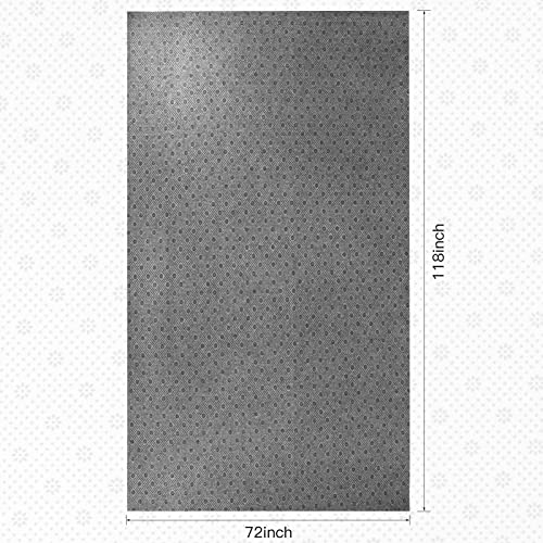 Pllieay 72x118 Inch Non Slip Final Backing Cloth, Vinyl Primary Tufting Cloth Backing Fabric, Non Slip Pad with Plum Blossom Pattern for Carpets Rug Tufting Gun Cushion Punch Needle - size: 6' x 9'10" (Rectangular)