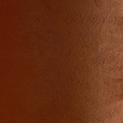 GO&SO Burnt Orange Velvet Drum Lamp Shades Set of 2 Medium, Replacement Lamp Shade 13" Top x 13" Bottom x 10" High(Spider)- Modern Fabric Lampshade for Table Lamp,Floor Lamps -Assembly Require - color: Burnt Orange-Velvet, size: 13*13*10 inch-2 Pack