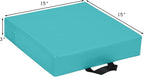 HONEY JOY 6PCS Floor Cushions for Kids, 15 Inch Flexible Alternative Portable Classroom Seating w/Handles, Easy to Clean, 3 Inch Thick Soft Foam Square Comfy Seats for Daycare Preschool(Square, Blue)