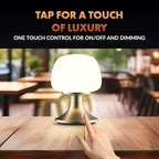 ‎Newhouse Lighting Verona, Brass 2700K Dimmable Cordless USB-C Rechargeable Glass Table Lamp NHTL-VE-BRS, Cordless Desk Lamp for Living Room, Bedroom, Coffee Table, and Other Cozy Home Decor - style: Verona Table Lamp