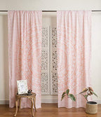 Popular Handicrafts Indian Hippie Bohemian Beautiful Elephant Mandala Curtain Panels Rose Gold - color: Rose Gold, size: 38"W x 83"L (Pack of 2)