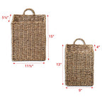 Trademark Innovations Hanging Wall Mounted Baskets - Set of 2 (Large) - size: Large