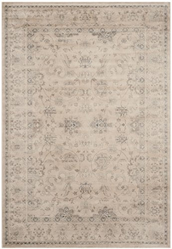 SAFAVIEH Vintage Collection Accent Rug - 4' x 5'7", Creme, Oriental Traditional Distressed Design, Non-Shedding & Easy Care, Ideal for High Traffic Areas in Entryway, Living Room, Bedroom (VTG430C)