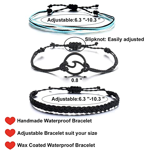 choice of all String Bracelets for Women Boho Wave Surfer Beach Wear Cute Bracelets Set Summer Friendship Jewelry Accessories Beach Stuff - color: H2:4 sets