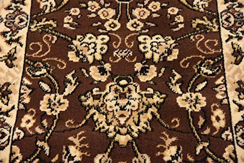 Unique Loom Sialk Hill Collection Area Rug - Washington (2' 2" x 8' 2" Runner, Brown/ Black) - color: Brown/Black, size: 2'2" x 8'2" (Runner)