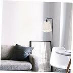 OSALADI Bohemian Macrame Lamp Shade Handmade Cotton Rope Woven Floor Lamp Cover 9.84X9.84X7.87 Inch for Bedroom Living Room Rustic Home Decor
