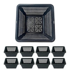 8 Pcs 9 Inch Pond Plant Baskets for Plants Hydroponics Net Pots Water Garden Plant Pots Black Plastic Pond Basket Square Plastic Mesh Pond Containers for Live Aquarium Plants - style: 9" Square-8 PCS