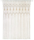 Mkono Macrame Curtain Large Boho Woven Wall Hanging Window Curtains Handmade Bohemian Decor for Window Doorway Closet Wedding Backdrop Arch Bedroom Living Room Apartment, 42''Wide x 62.9''Long - size: 42"W x 62.9"L