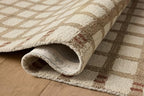 Loloi Magnolia Home by Joanna Gaines Waylon Collection WAY-02 Natural/Rust 2'-6" x 7'-6" Runner Rug - color: Natural / Rust, size: 2'6" x 7'6" (Rectangular)