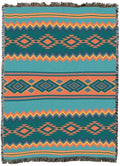 Pure Country Weavers Desert Rain - Western Tapestry Throw Blanket Woven from Cotton - Made in The USA (72x54) - color: Desert Rain