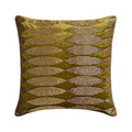 The HomeCentric Sofa Cushion Cover, Green & Gold 16"x16" (40x40 cm) Accent Cushion Covers, Velvet Beaded Throw Pillows for Sofa, Geometric Pattern Modern Easter - Velvet Toppings - color: 12. Green & Gold (Velvet Toppings), size: 16" x 16" (Pack of 1)