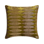 The HomeCentric Sofa Cushion Cover, Green & Gold 16"x16" (40x40 cm) Accent Cushion Covers, Velvet Beaded Throw Pillows for Sofa, Geometric Pattern Modern Easter - Velvet Toppings - color: 12. Green & Gold (Velvet Toppings), size: 16" x 16" (Pack of 1)