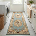 Unique Loom Versailles Collection Area Rug - Henry (2' x 6' 1" Runner Light Blue/Cream) - color: Light Blue/Cream, size: 2'2" x 6'1" (Runner)